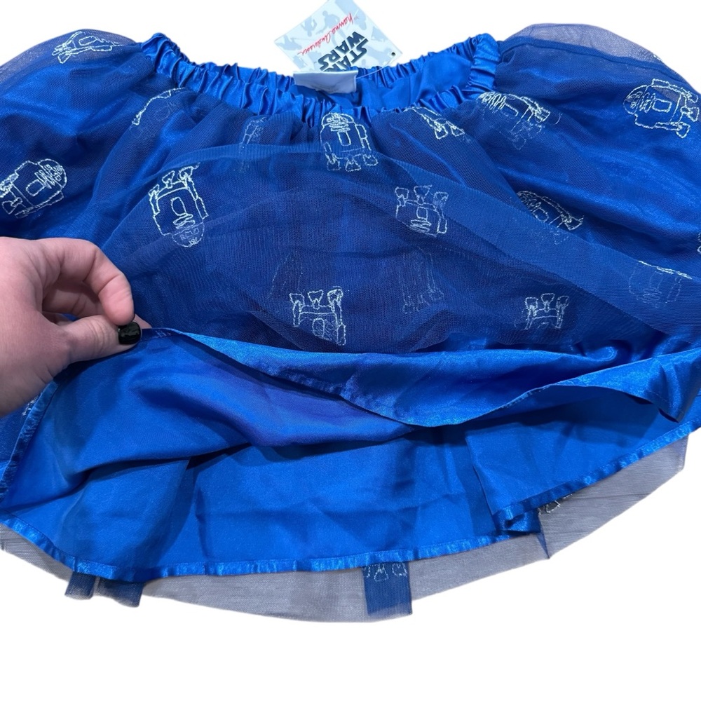 NWT Hanna Andersson BlueStar Wars R2-D2 Kids Skirt Sz 6/7 (120) - Picture 3 of 4
